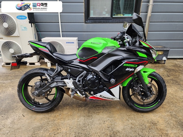 SLBIKE 2022년식 가와사키 닌자 650 그린 아크라포빅 판매