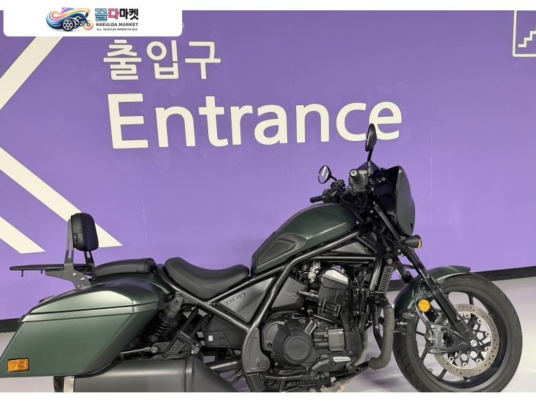 24년 레블1100 DCT 짧은키로수 팝니다 안개등,블랙박스,엔진가드 필수옵션 장착 되어있어요