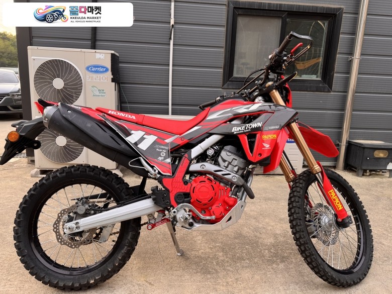 사용검사 완료 SLBIKE 2024년식 혼다 CRF 300 L 레드 판매