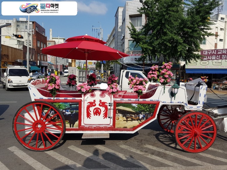꽃마차 8~10인승 풀옵션 팝니다 (카페 조형물로 사용가능)