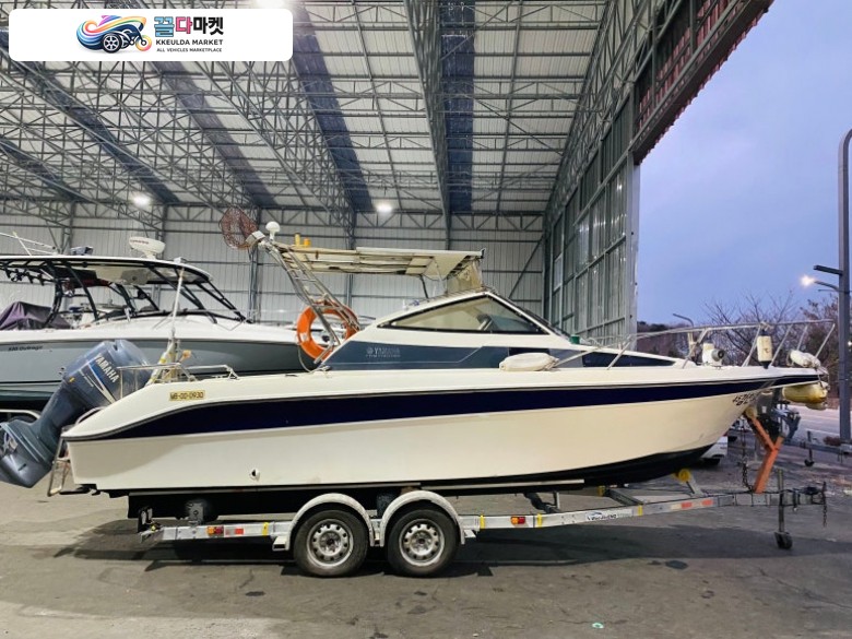 SR23 바다낚시보트 번호판트레일러 전기시설 완비 엔진800시간